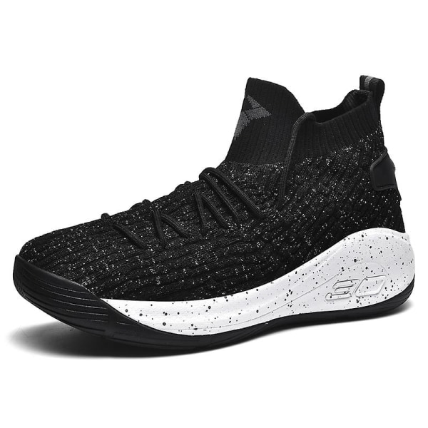 Basketskor för män Andas halkfria sportlöparskor 6907 Black 42