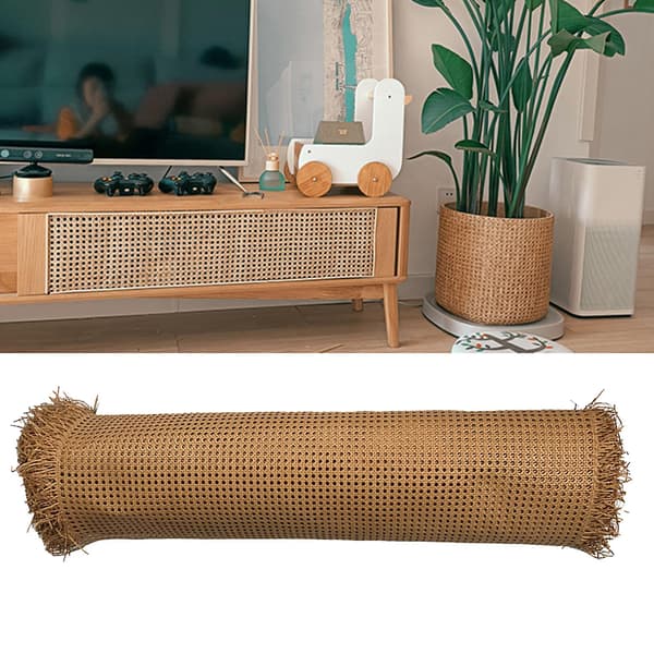 Naievear 1 Roll Imitation Rotting-net Burr Free Strong Diy Caning Möbler Dekor Projects Mesh Cane Net For Daily Life 55cm