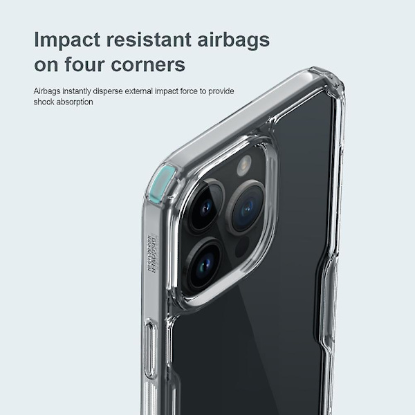 NILLKIN PC + TPU case för iPhone 15 Pro Multicolor