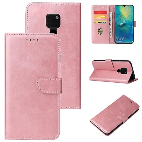 För Huawei Mate 20 Calf Texture Spänne Horizontal Flip Läder Phone case Rose Gold