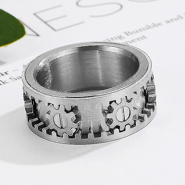 Miman Rotating Gear Ring Rostfritt stål Maskiner Wind Designer dekompressionsring 12