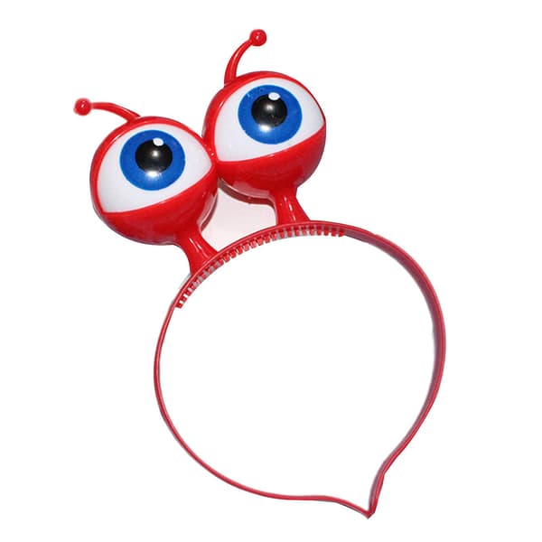 Blinkande Glow Pannband Led Light Up Hårband Alien Eyeball Hårbåge för barn Red