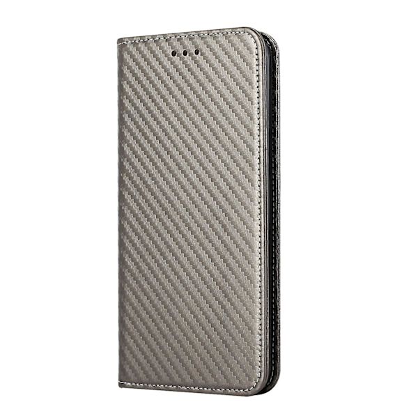 Carbon Fiber Texture phone case för iPhone 15 Grey