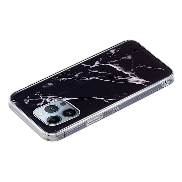 Marble TPU phone case för iPhone 15 Pro Black