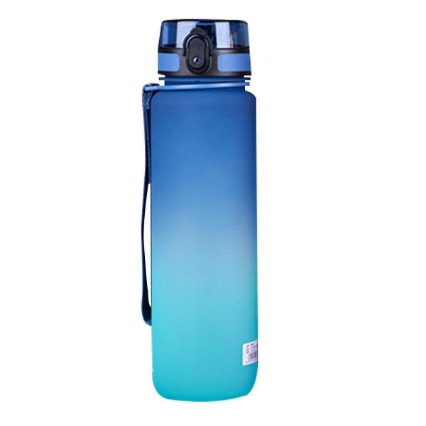 Ny sport Liten Fresh Gradient Water Cup, för fitness, gym och utomhussporter, för kvinnor och män Skolkontor Gym utomhus sea blue green 500ml