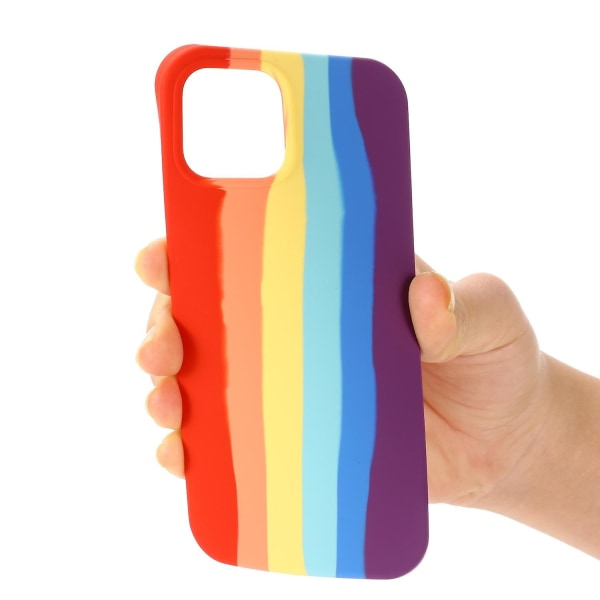 Rainbow Liquid Case för iPhone 15 Pro Red