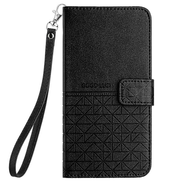 Rhombic Texture Case för iPhone 15 Plus Black