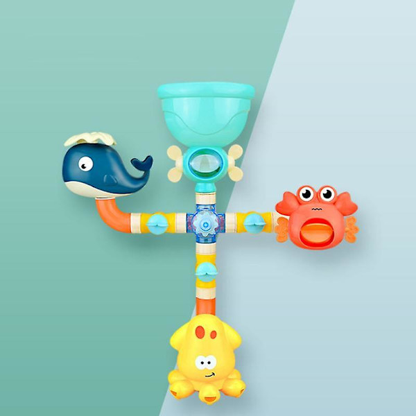 Babybadleksaker Vattenspel Giraff Krabba Modell Kran Dusch Vatten För Barn Julgåva|Badleksak null none