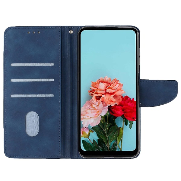 För Samsung Galaxy A14 5g Phone case Magnetstängningsställ Flip Enfärgad Pu-läder skyddande cover Blue