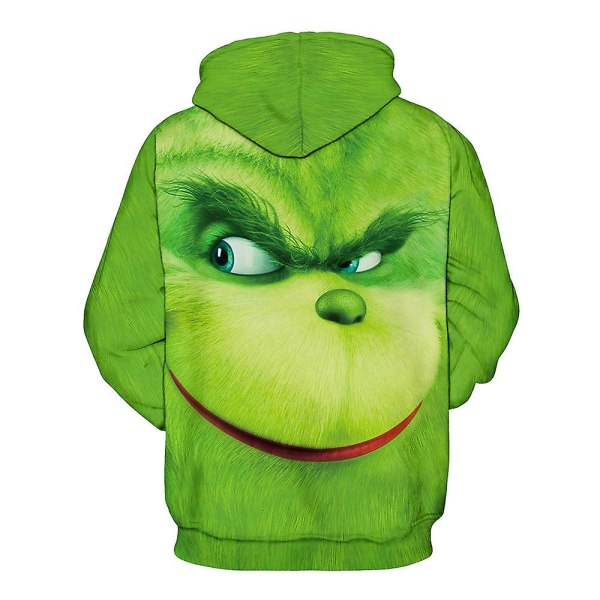 7-14 år Barn Pojkar Flickor Julfest The Grinch Hood Pullover Sweatshirt Toppar B 7-8Years