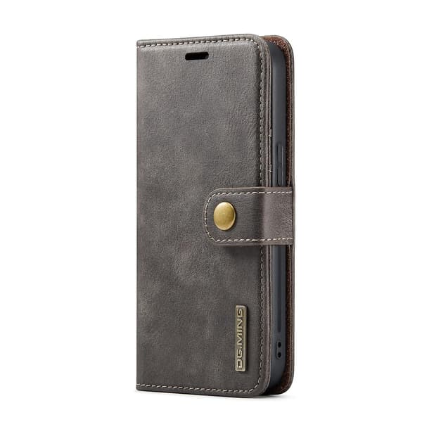 Crazy Horse Case för iPhone 15 Plus Grey