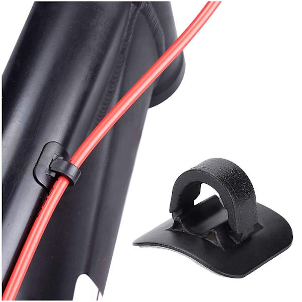 8 delar Kabel C-klämmor Cykling 21x20 mm Cykelbromskabel Rörguide Aluminiumlegering Fästelement med 3m cykelhållare Kabelspänne för bromskabel null none