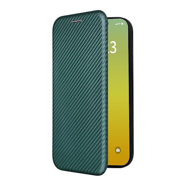 Phone case i läder för iPhone 15 Green