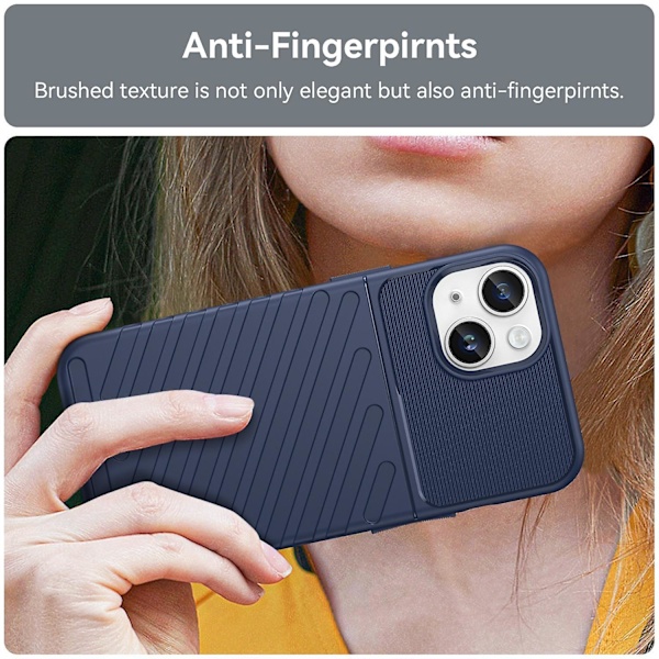 Thunderbolt TPU- case för iPhone 15 Blue