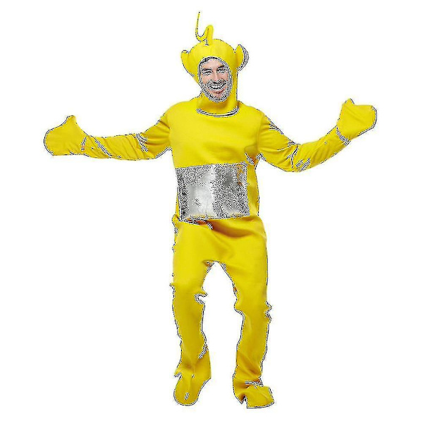 Cartoon Teletubbies Cosplaydräkt för Vuxna - Rolig Festdräkt, Söt Pyjamas, Hemmadräkt Lara-Yellow M