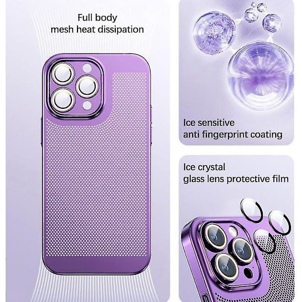 Kylande phone case för Iphone 15 Silver