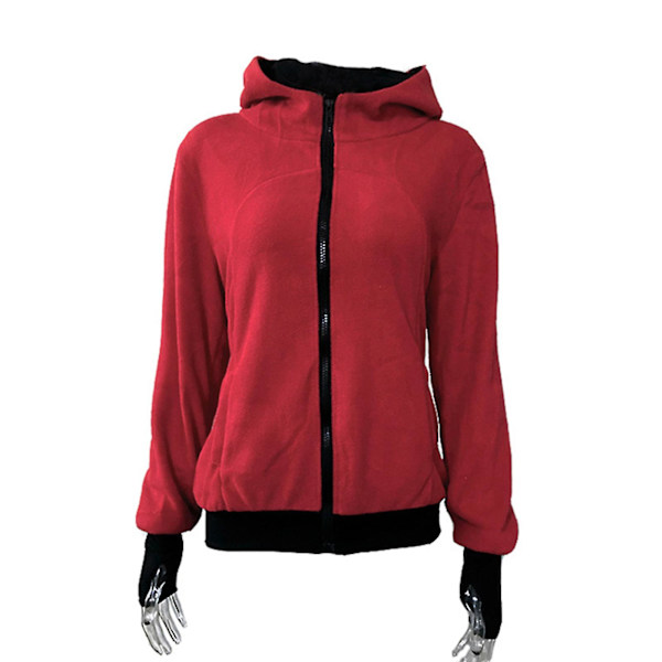 Kvinnor Gravid Baby Hoodie 3 In 1 Multifunktion Sweatshirt Jackor Red M
