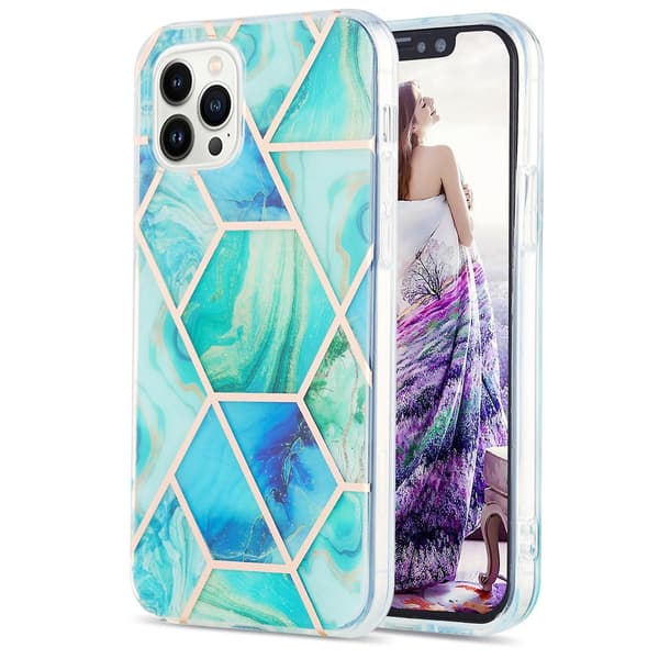 Marble TPU- case för iPhone 15 Pro Max Green