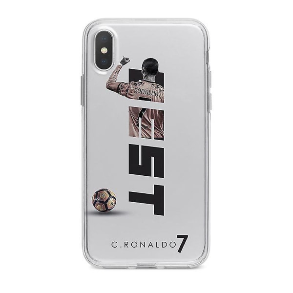 14# fotbollsstjärna Cristiano Ronaldo phone case nr 7 tröja för Iphone 8/xr/11/12/13/plus/ pro/max