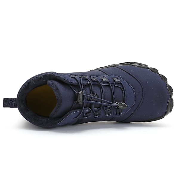 Herr Snow Boots Vinterstövlar Ankelstövlar Damstövlar Varma Päls Anti-Slip 2K6800 Blue 37