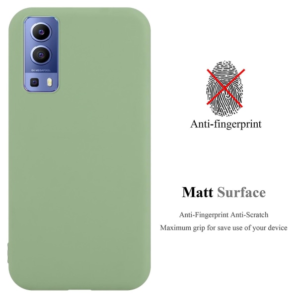 Vivo Y52 5G / Y72 5G Case Mobiltelefon Cover TPU Case - Matta färger CANDY PASTEL GREEN Y52 5G / Y72 5G