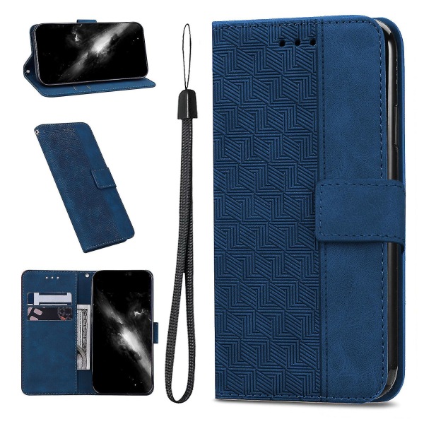 Kompatibel med Motorola Edge 30 Ultra 5g Cover Magnetic Flip Card Holder Premium Läderplånbok Kompatibel med Motorola Edge 30 Ultra 5g Blue