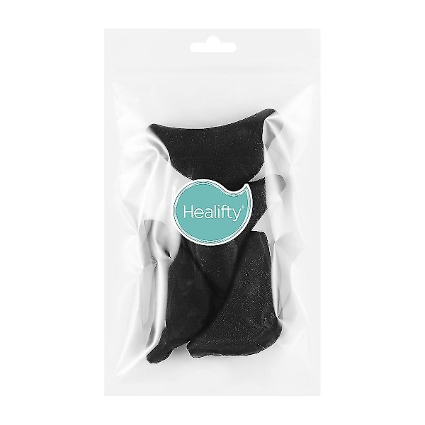 2 par mjuk svamptåplugg Foot Brace Sho Filler Unisex skoinsatser för att få stora skor att passa en one size (svart) null none