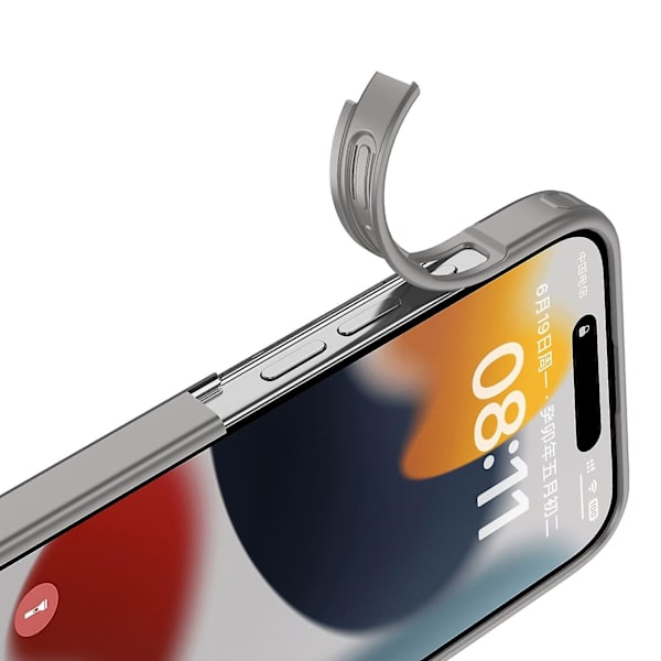 Frostat phone case för iPhone 15 Black