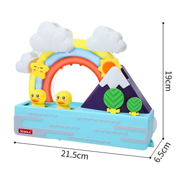 Baby Barnleksaker Rainbow Shower Pipeline Gula ankor Badrumspresenter|Badleksak null none