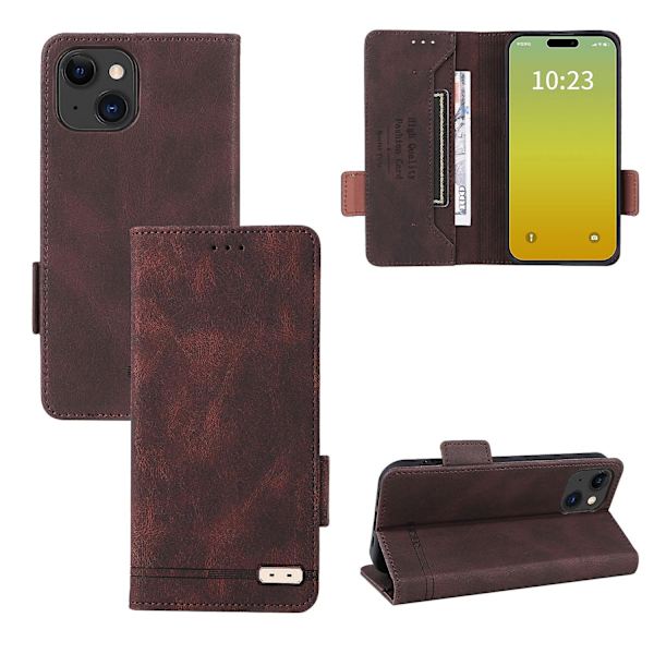 Phone case till iPhone 15 Plus Brown