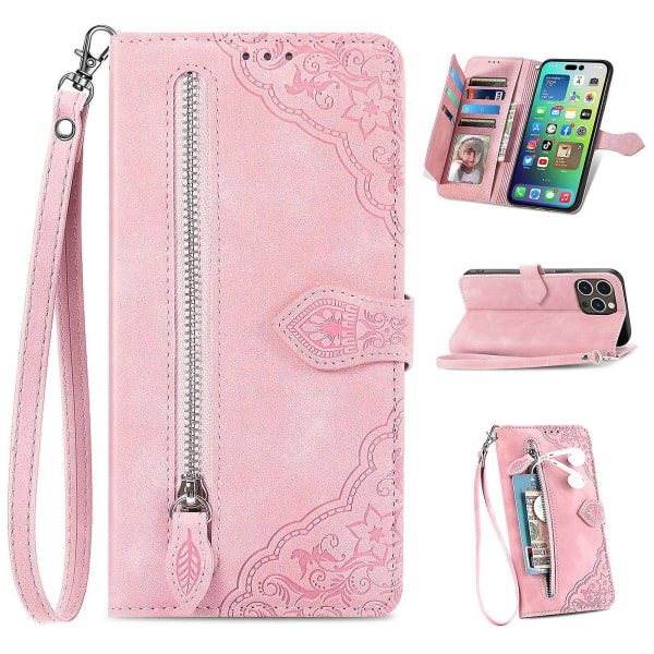 Case För Iphone 13/13 Pro Wallet Telefon Case För Iphone 13 Mini Zipper Wallet Flip Case För Iphone 13 Pro Max purple 13 Pro Max