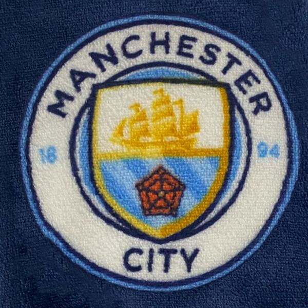 Manchester City FC Boys Pyjamas Allt-i-ett Loungewear Barn OFFICIELL gåva Navy Blue 4-5 Years