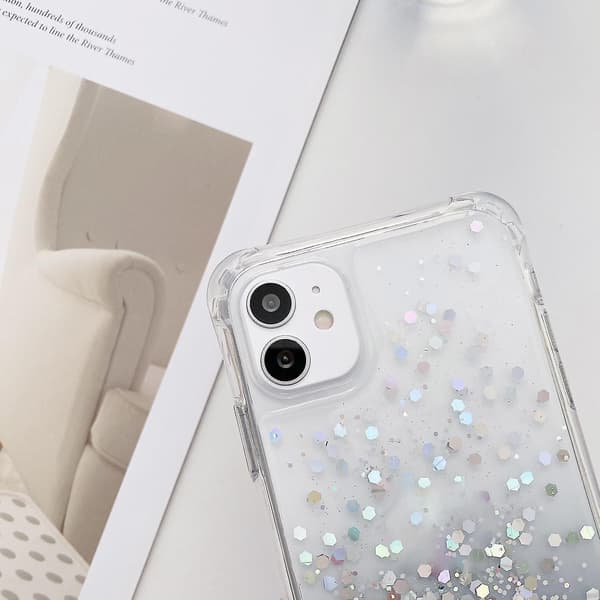 Epoxy TPU akryl phone case för iPhone 15 Black