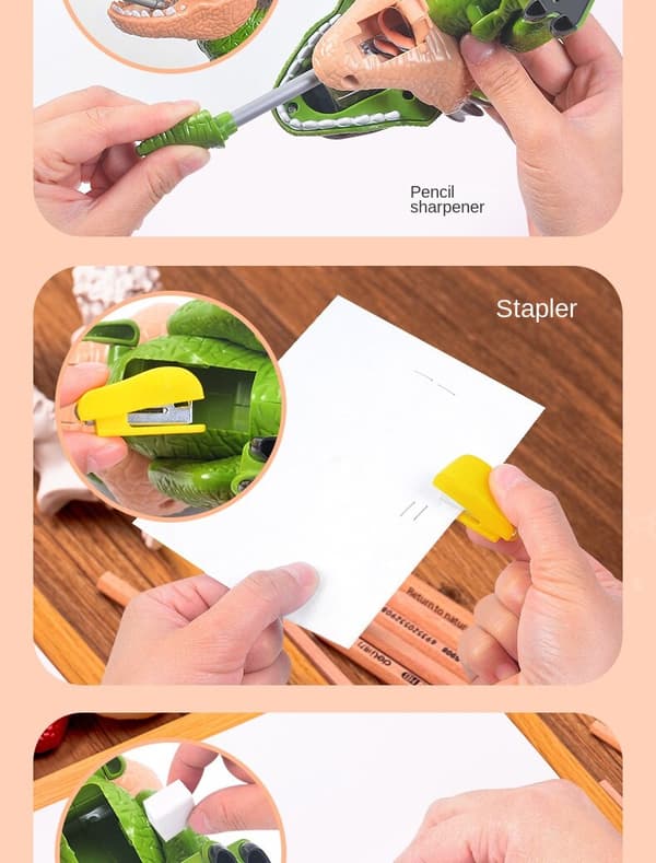 Dinosaur modell lärande brevpapper set Bull Dragon Five