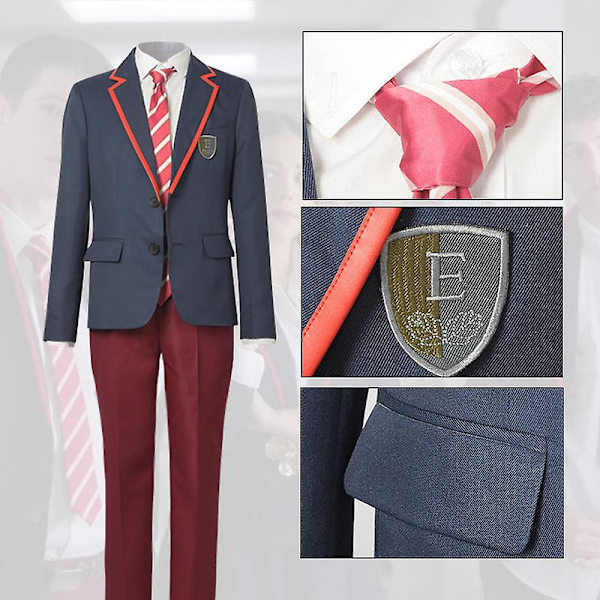 Kostymer cospaly berömda skolstorm cos kostym elite las encinas skoluniform brittisk stil jk campus uniform halloween kostym Women's full set Xxxl