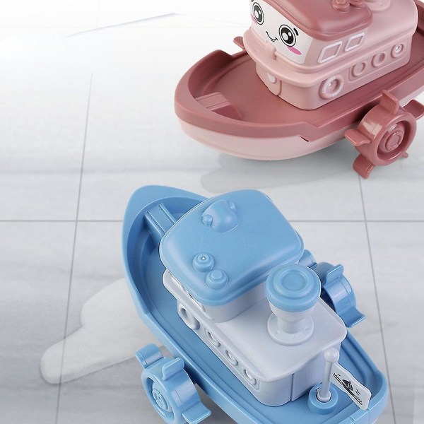 Baby Söt tecknad skepp Båt Urverk Leksak Upprullningsleksak Barn Vattenleksaker Simning Strandspel För barn Presenter Pojkar Leksaker C 1pc pink United Kingdom