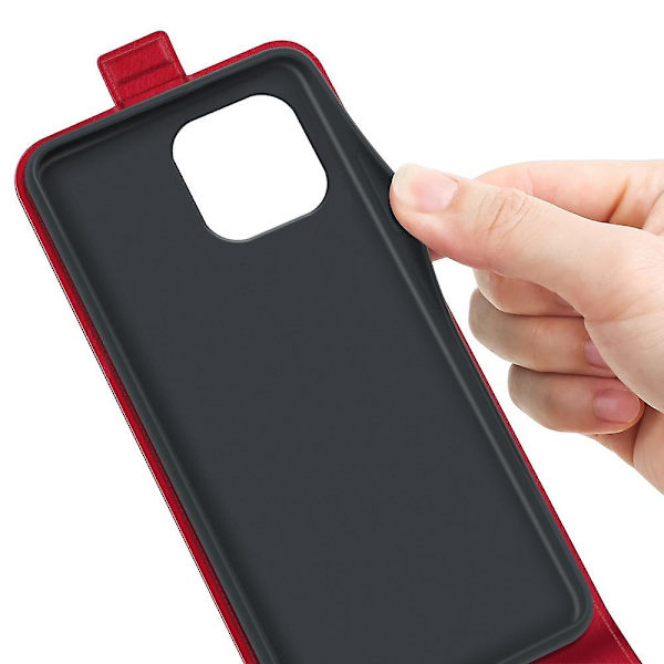 R64 Vertical Flip Case för iPhone 15 Red