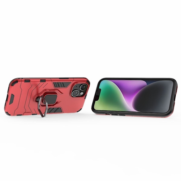 Stötsäker PC + TPU för iPhone 15 Red