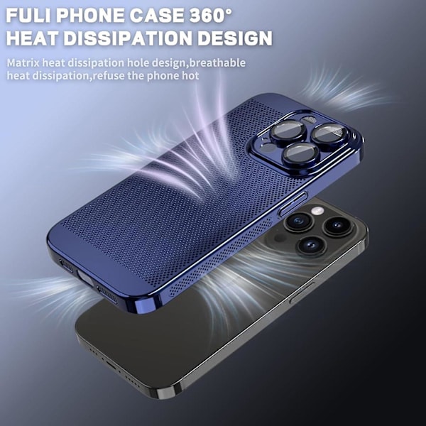 Kylande phone case för iPhone 15 Pro Silver