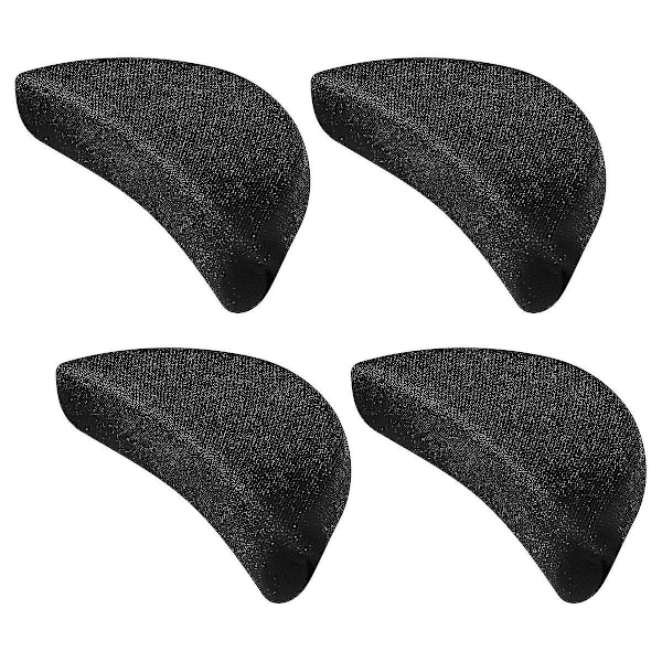2 par mjuk svamptåplugg Foot Brace Sho Filler Unisex skoinsatser för att få stora skor att passa en one size (svart) null none