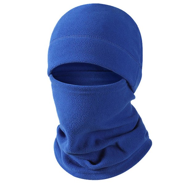 Höst Vinter Utomhus Cykelhatt Ansiktstäckande Nackvärmare Mössa Unisex Cover Värmande Skidhatt Royal Blue