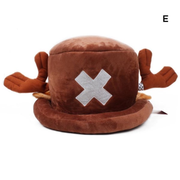 Vinter plysch varm hatt Söt tecknad Tony Tony Chopper Shape semesterpresenter för kvinnor J none