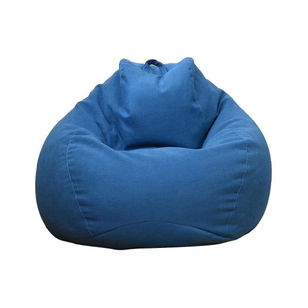 Ny extra stor sittsäcksstolar Soffa Cover inomhus Lazy Lounger För Vuxna Barn Sellwell Blue 100 * 120cm