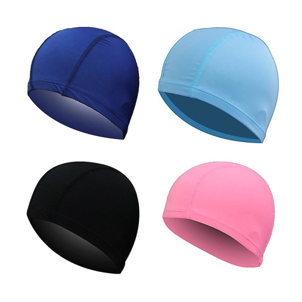 Ny unisex Child S Cap för barn Simmössa Pojkar Flickor Nylon Spandex Tyg Badbadshatt Lämplig för resår 06 France