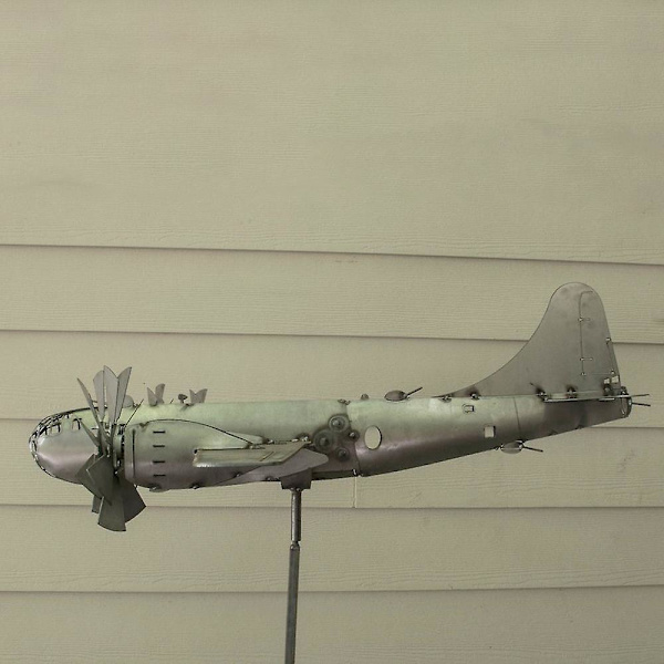 B-29 Super Fortress Aircraft Wind Spinner Metal Windmill Wind Energy For Yard null none
