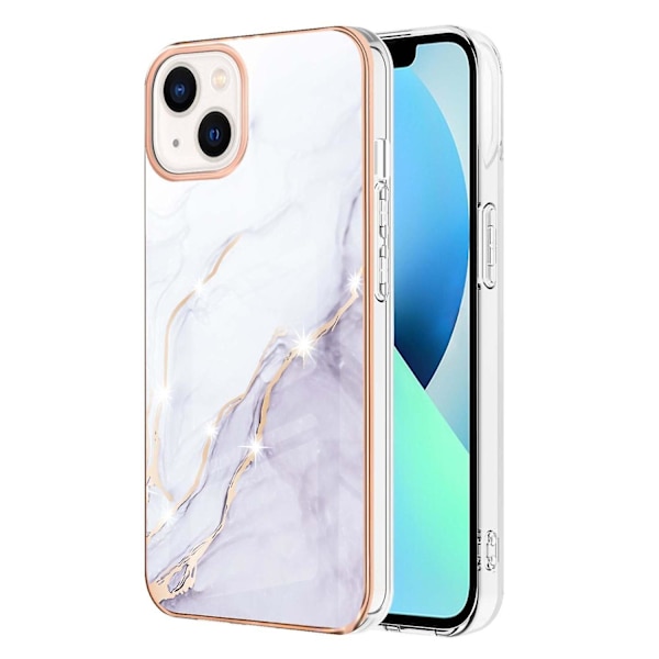 Marmor TPU- case för iPhone 15 Plus White