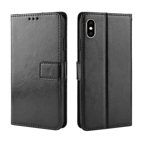 Crazy Horse Plånboksställ Cover för iPhone XS/X null none