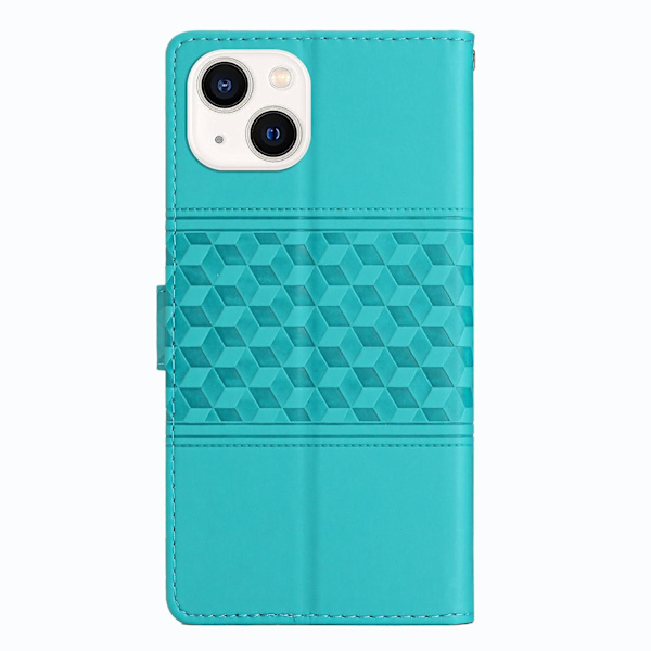 Diamantpräglat case för iPhone 15 Plus Blue