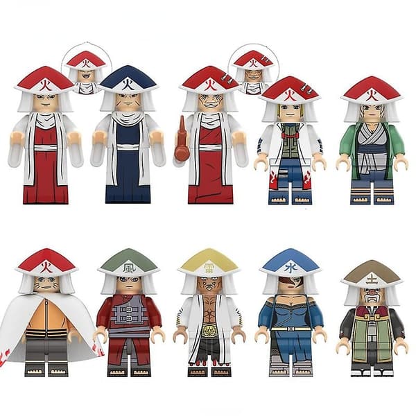 Barns sammansatta leksaker Naruto byggstenar Julklapp