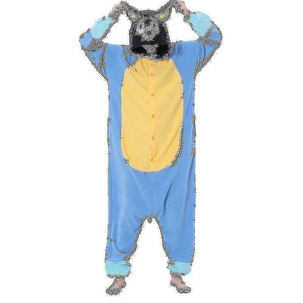 Djur Vuxna Tecknad Hund Onesies Pyjamas Halloween kostymer Jumpsuit Julklapp-yky Bluey M